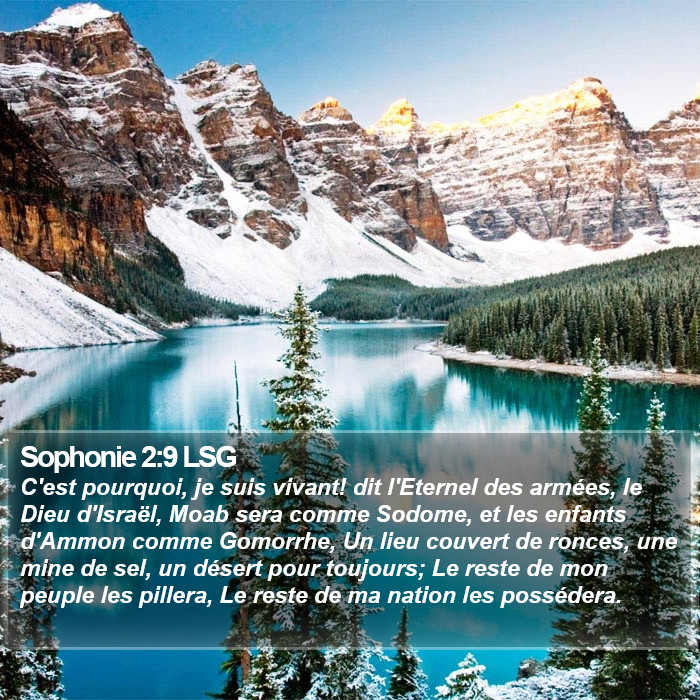 Sophonie 2:9 LSG Bible Study