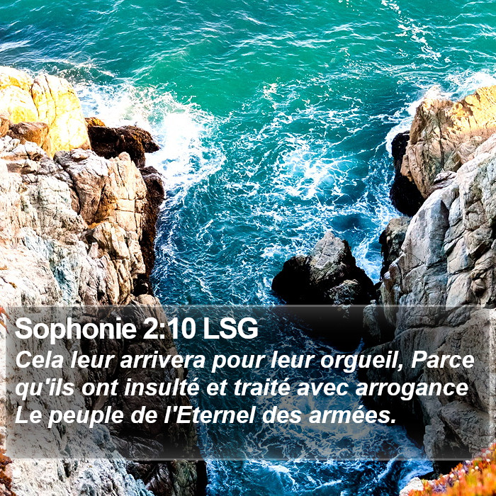 Sophonie 2:10 LSG Bible Study
