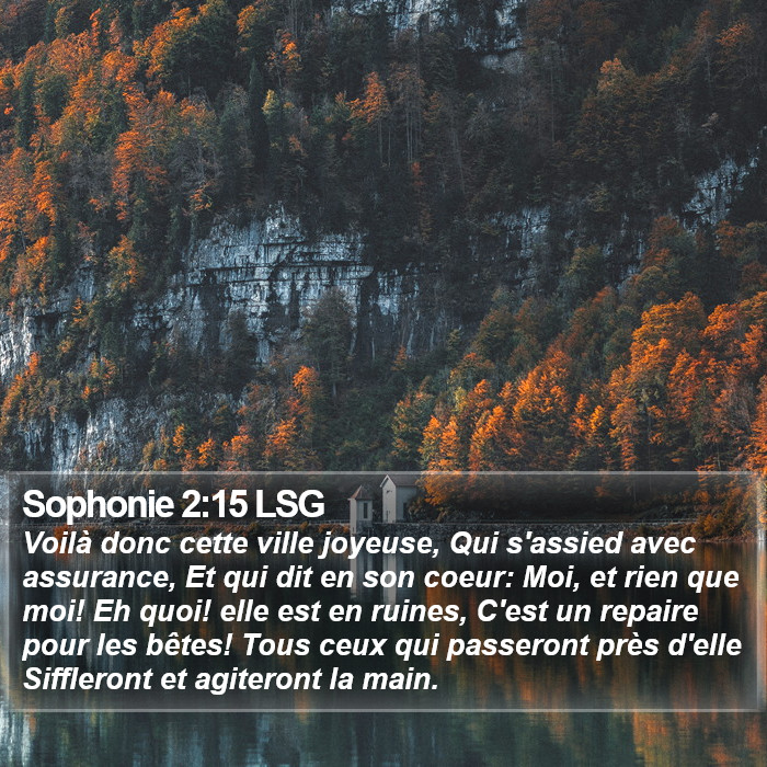Sophonie 2:15 LSG Bible Study