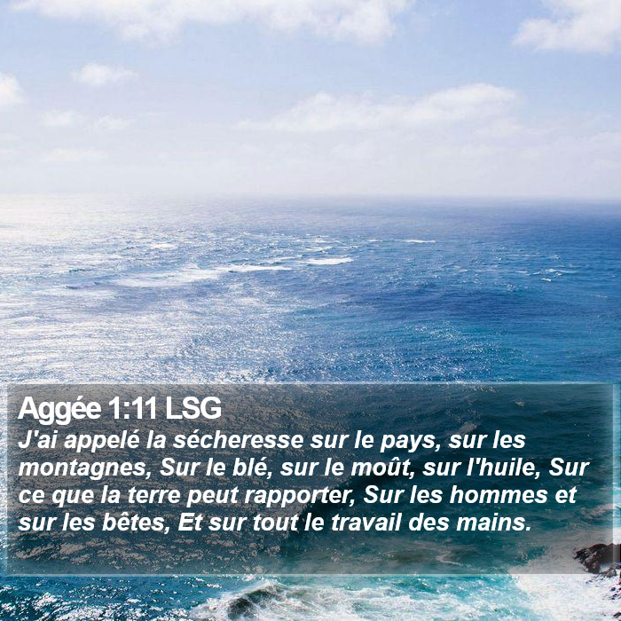 Aggée 1:11 LSG Bible Study