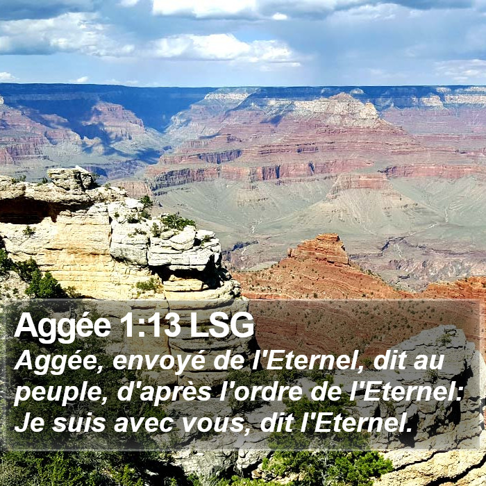 Aggée 1:13 LSG Bible Study