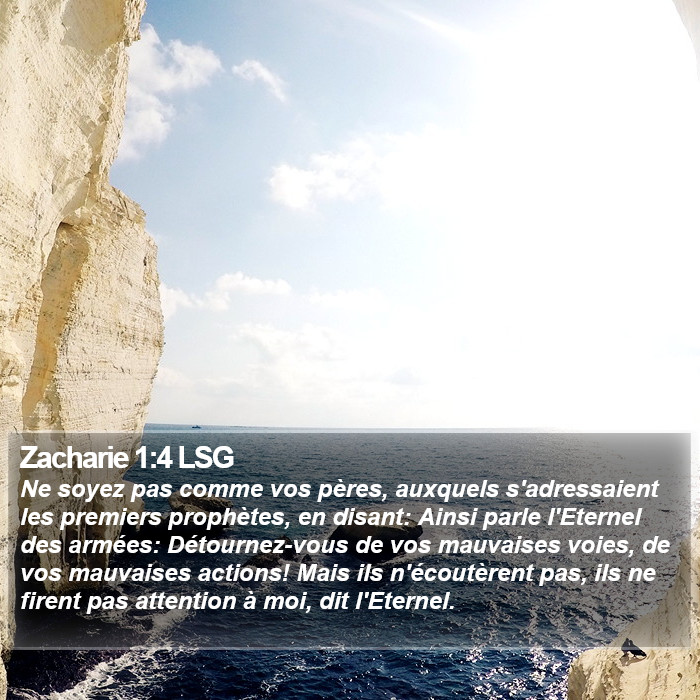 Zacharie 1:4 LSG Bible Study