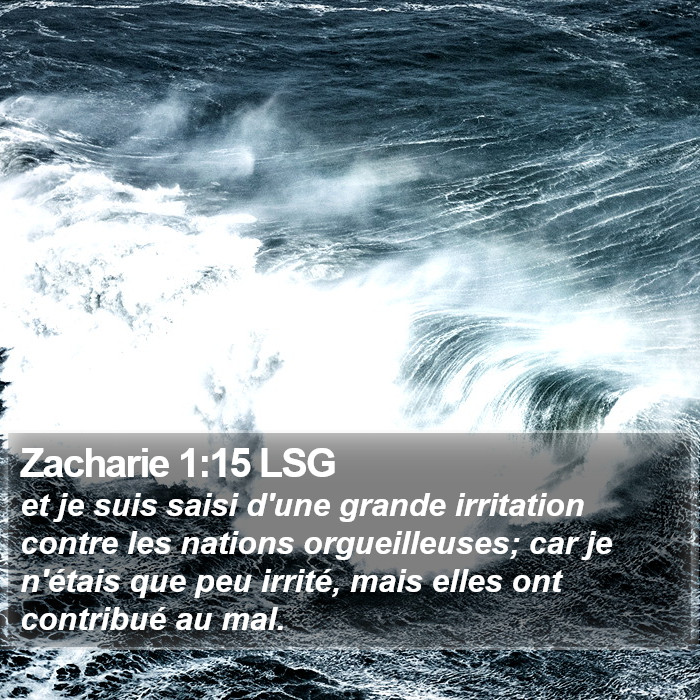 Zacharie 1:15 LSG Bible Study