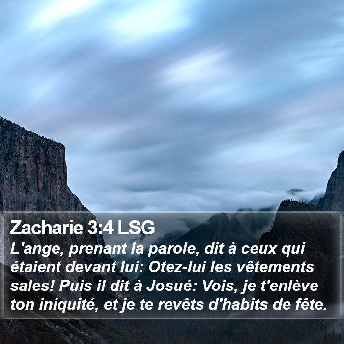 Zacharie 3:4 LSG Bible Study