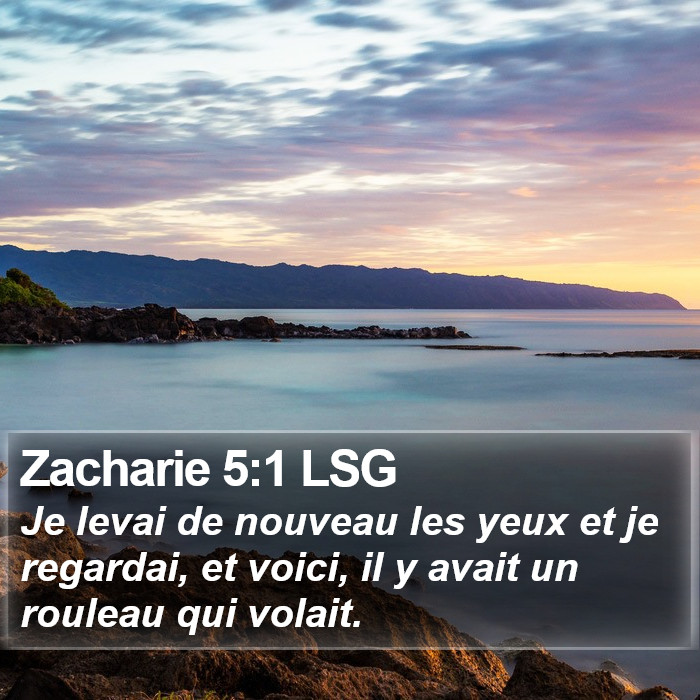 Zacharie 5:1 LSG Bible Study