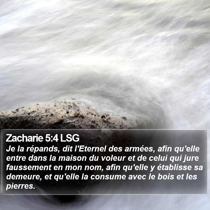 Zacharie 5:4 LSG Bible Study