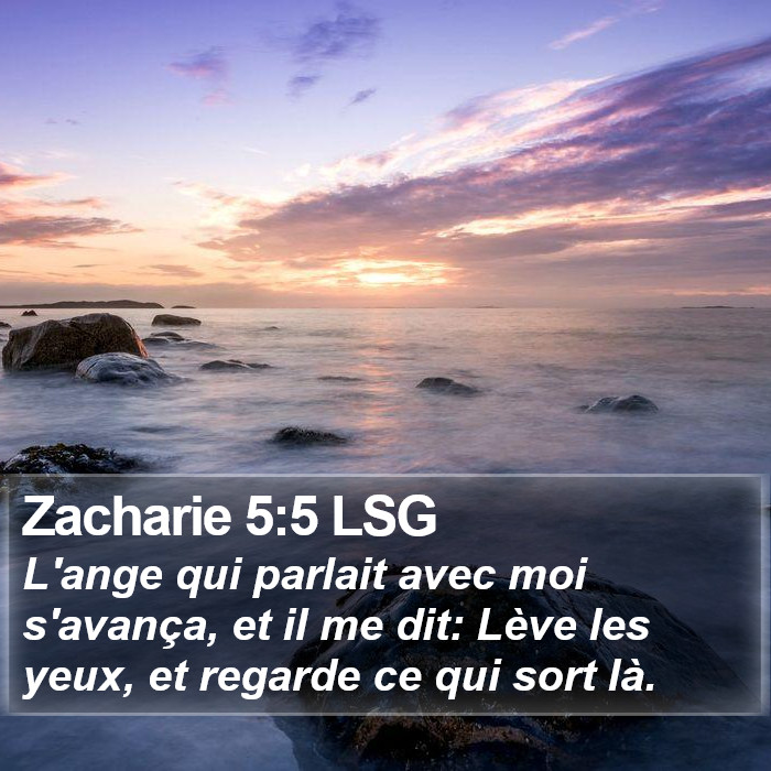 Zacharie 5:5 LSG Bible Study