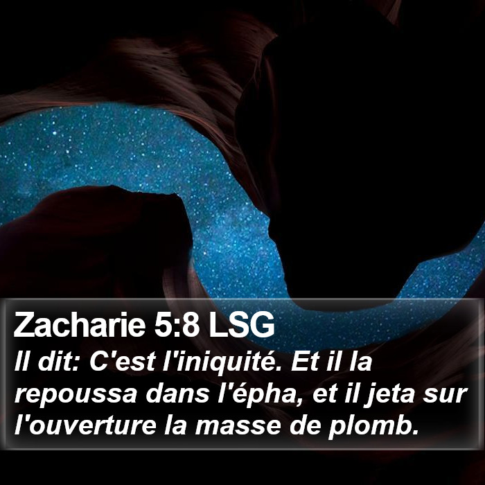 Zacharie 5:8 LSG Bible Study