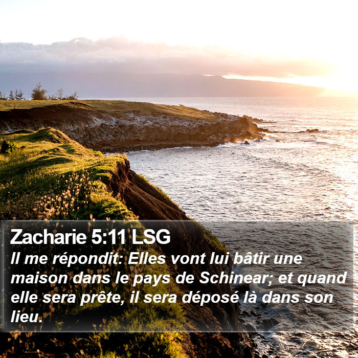 Zacharie 5:11 LSG Bible Study