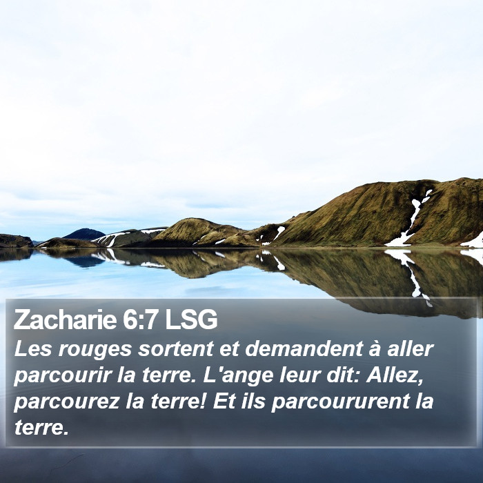 Zacharie 6:7 LSG Bible Study