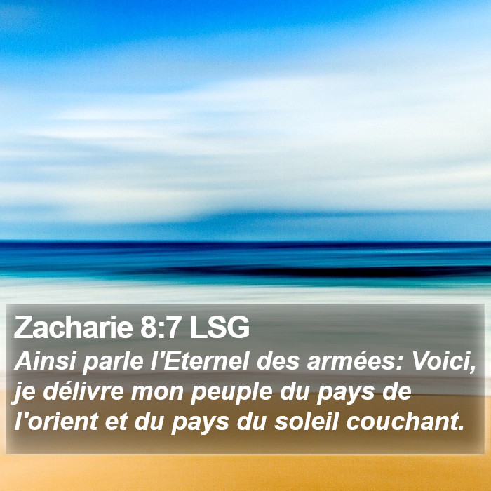 Zacharie 8:7 LSG Bible Study