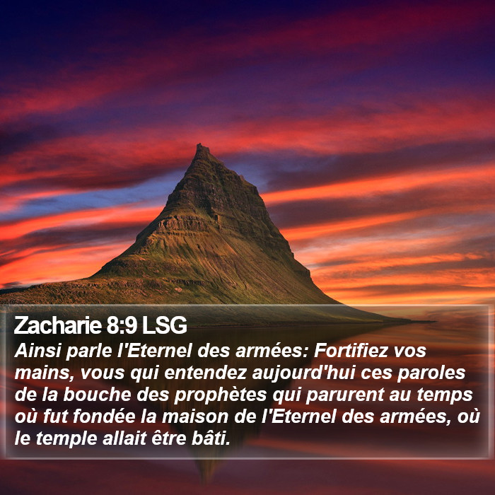 Zacharie 8:9 LSG Bible Study