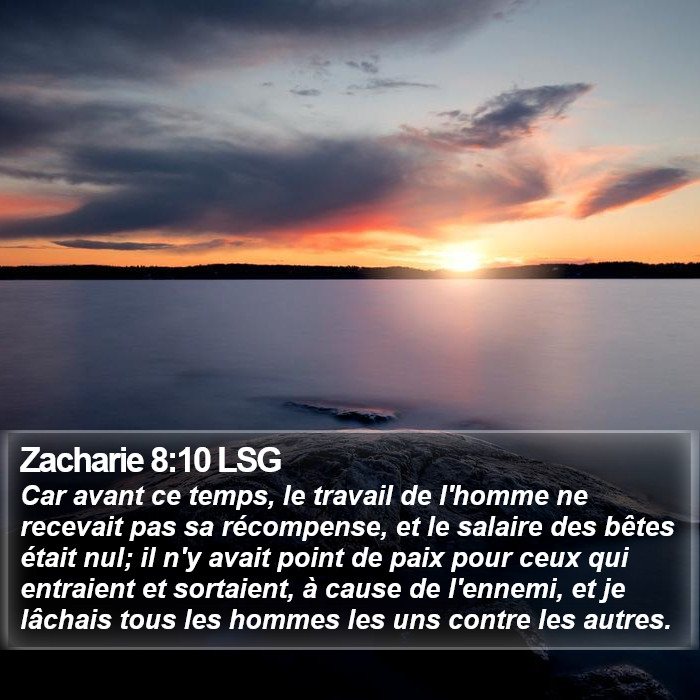 Zacharie 8:10 LSG Bible Study