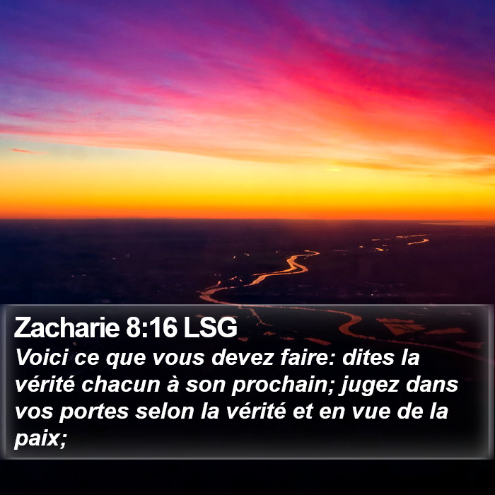 Zacharie 8:16 LSG Bible Study