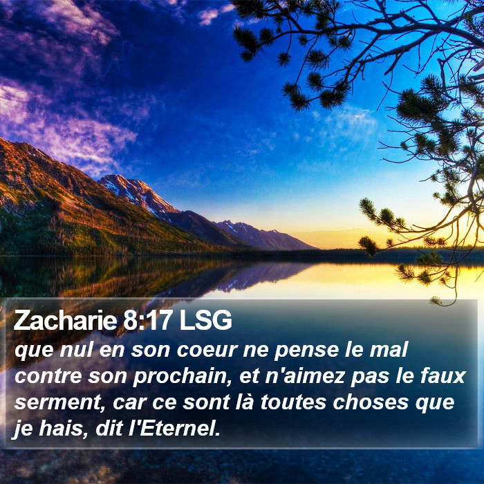 Zacharie 8:17 LSG Bible Study