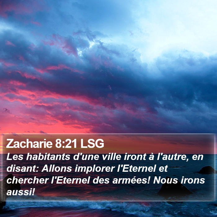 Zacharie 8:21 LSG Bible Study