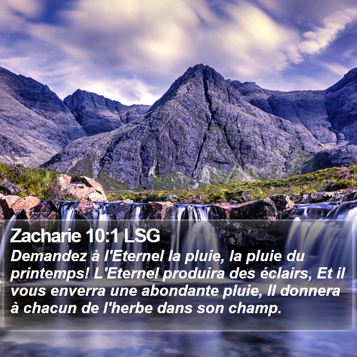 Zacharie 10:1 LSG Bible Study