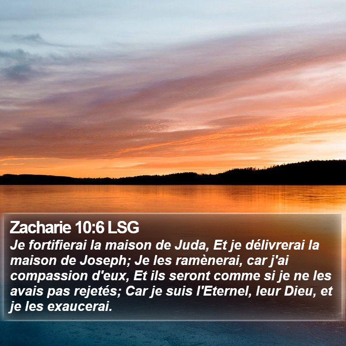 Zacharie 10:6 LSG Bible Study