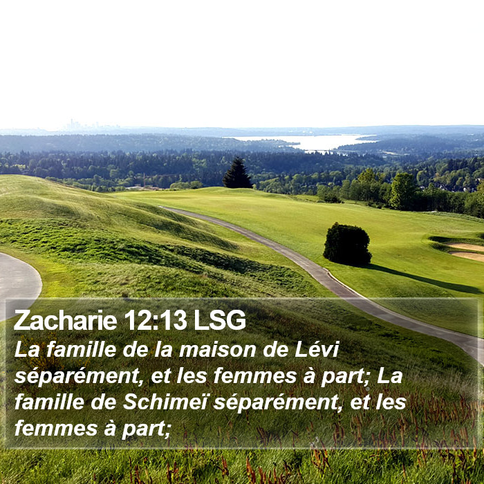 Zacharie 12:13 LSG Bible Study