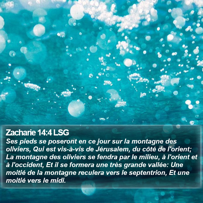 Zacharie 14:4 LSG Bible Study