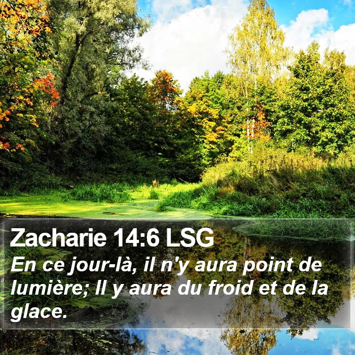Zacharie 14:6 LSG Bible Study