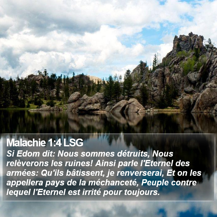 Malachie 1:4 LSG Bible Study