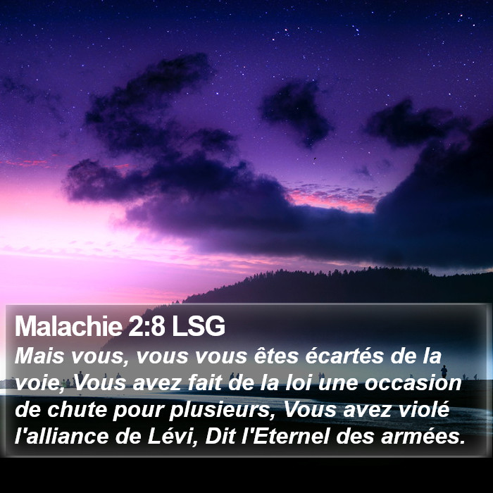 Malachie 2:8 LSG Bible Study