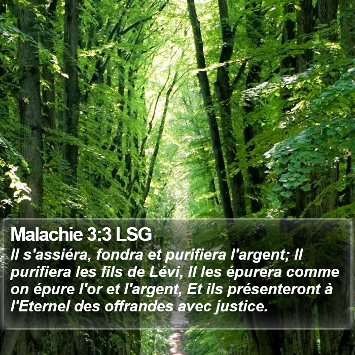 Malachie 3:3 LSG Bible Study