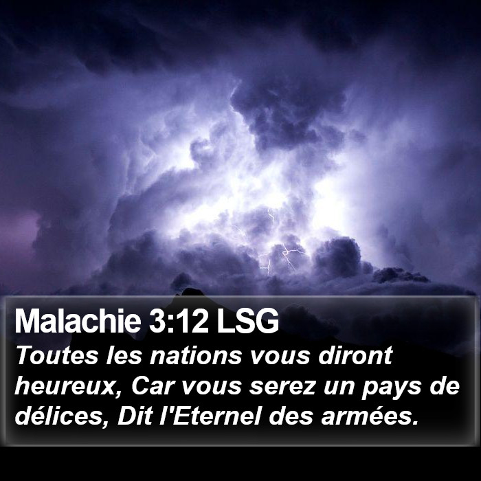 Malachie 3:12 LSG Bible Study