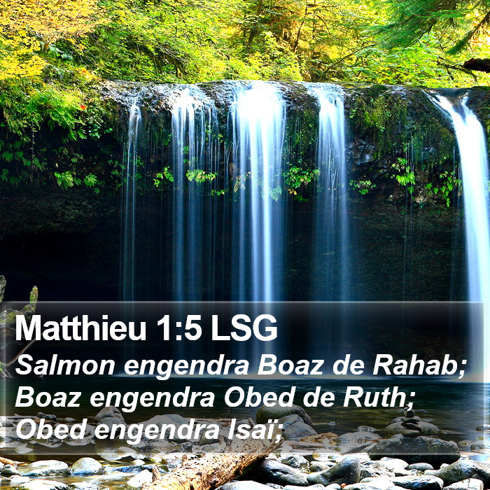 Matthieu 1:5 LSG Bible Study