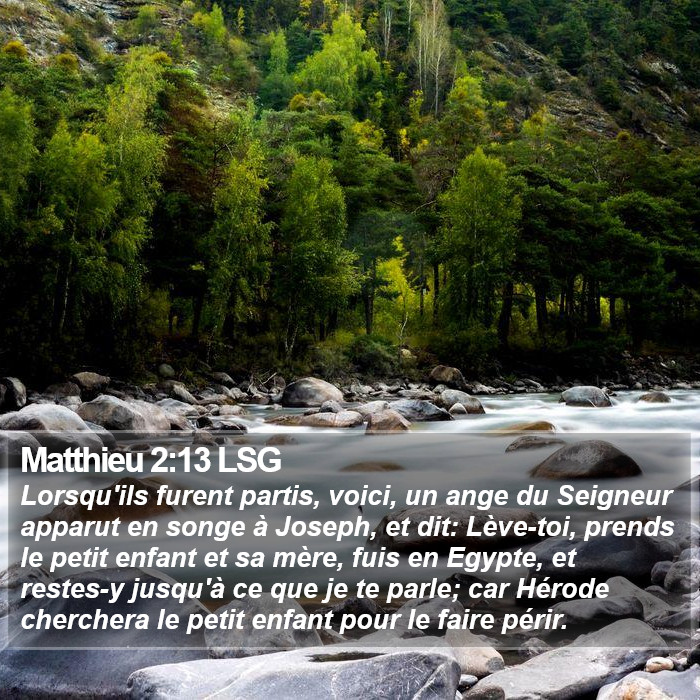 Matthieu 2:13 LSG Bible Study