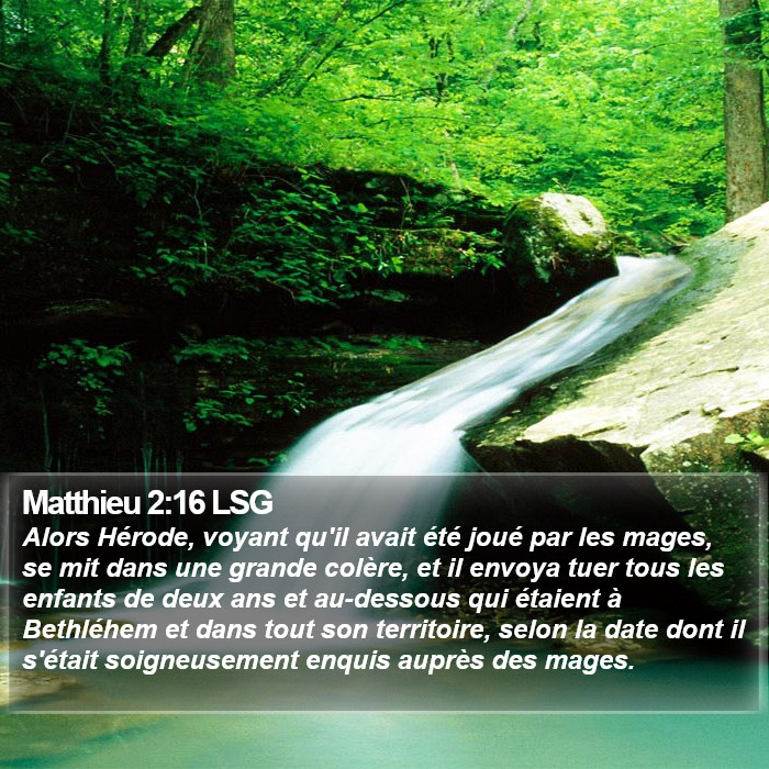 Matthieu 2:16 LSG Bible Study