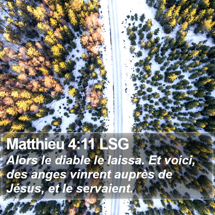 Matthieu 4:11 LSG Bible Study