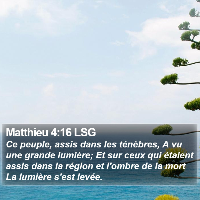 Matthieu 4:16 LSG Bible Study