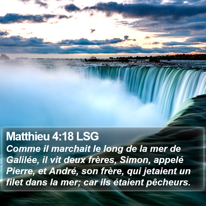 Matthieu 4:18 LSG Bible Study