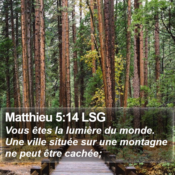 Matthieu 5:14 LSG Bible Study