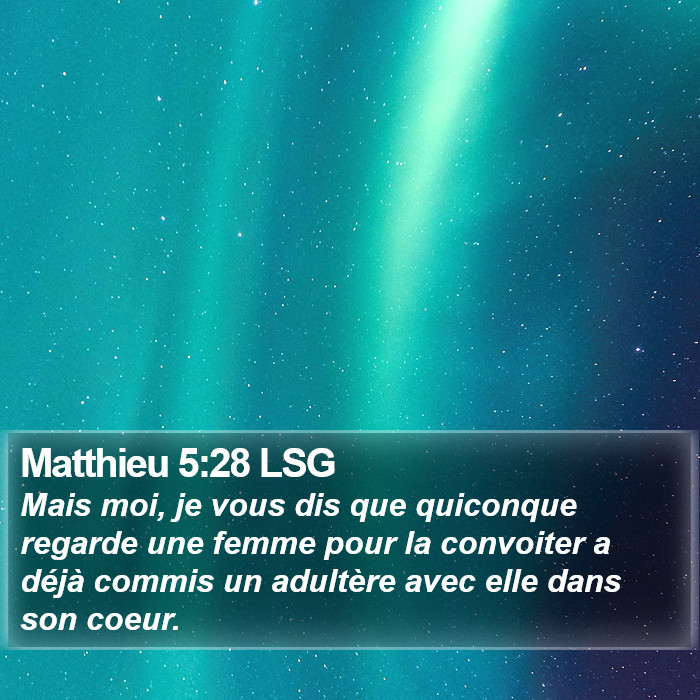 Matthieu 5:28 LSG Bible Study