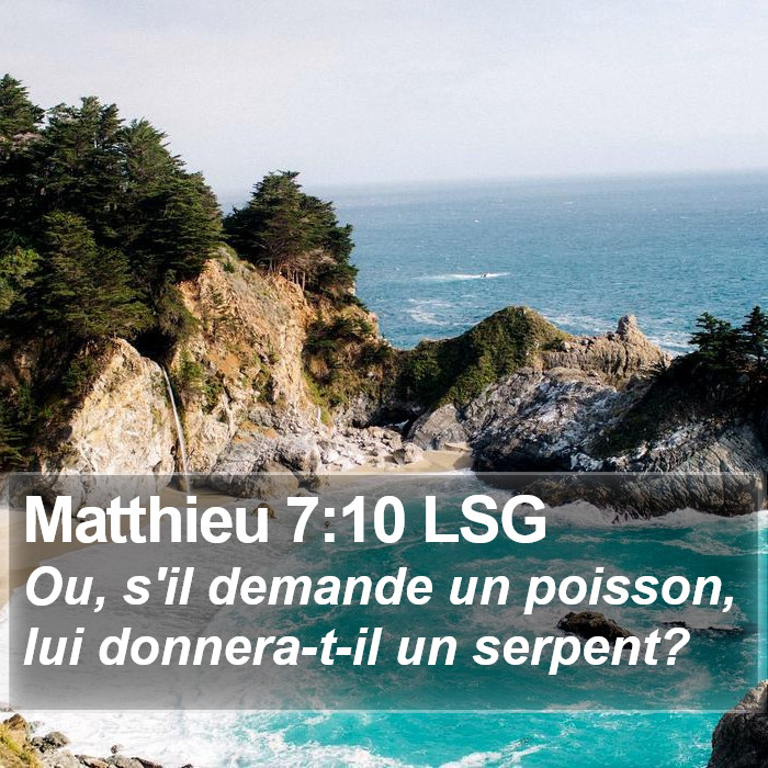Matthieu 7:10 LSG Bible Study