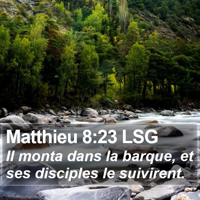 Matthieu 8:23 LSG Bible Study