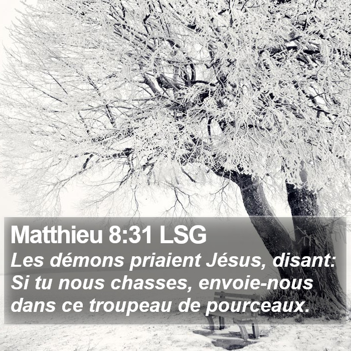 Matthieu 8:31 LSG Bible Study