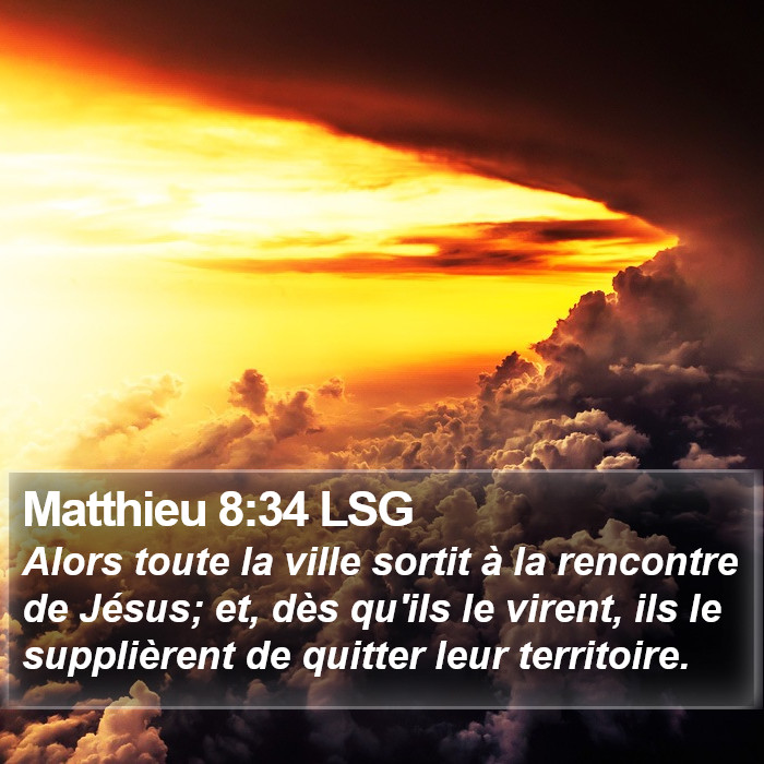 Matthieu 8:34 LSG Bible Study