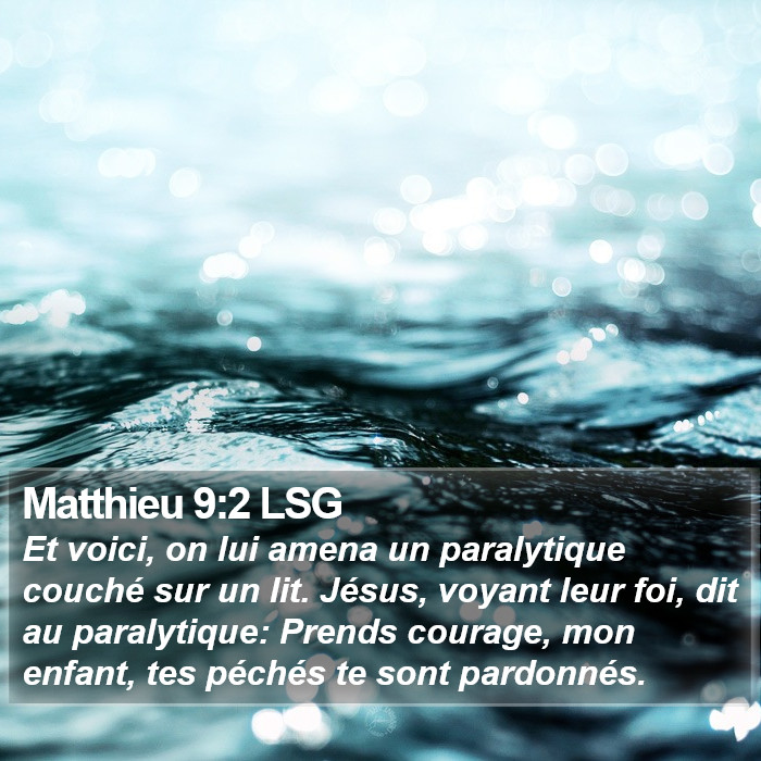 Matthieu 9:2 LSG Bible Study