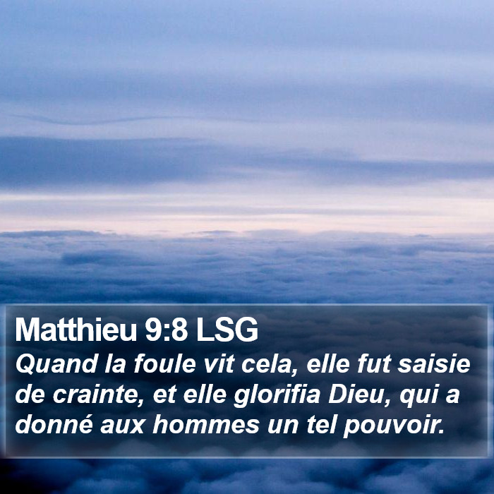 Matthieu 9:8 LSG Bible Study