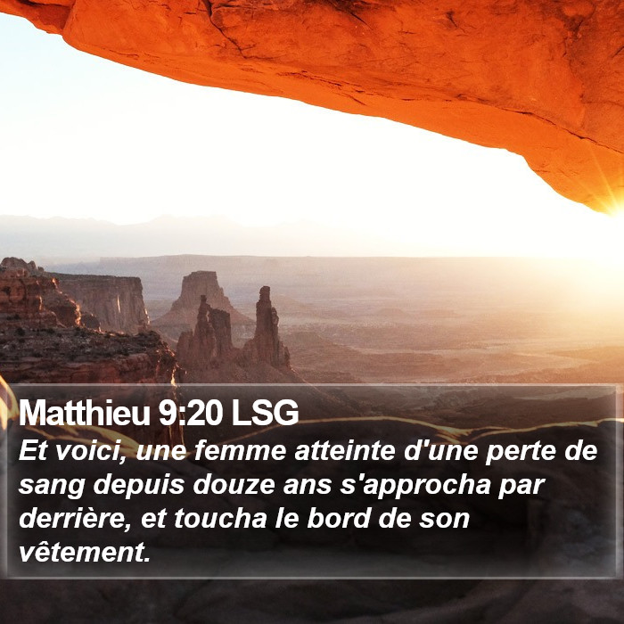 Matthieu 9:20 LSG Bible Study