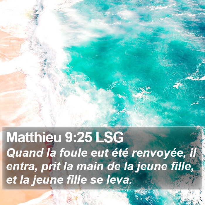 Matthieu 9:25 LSG Bible Study
