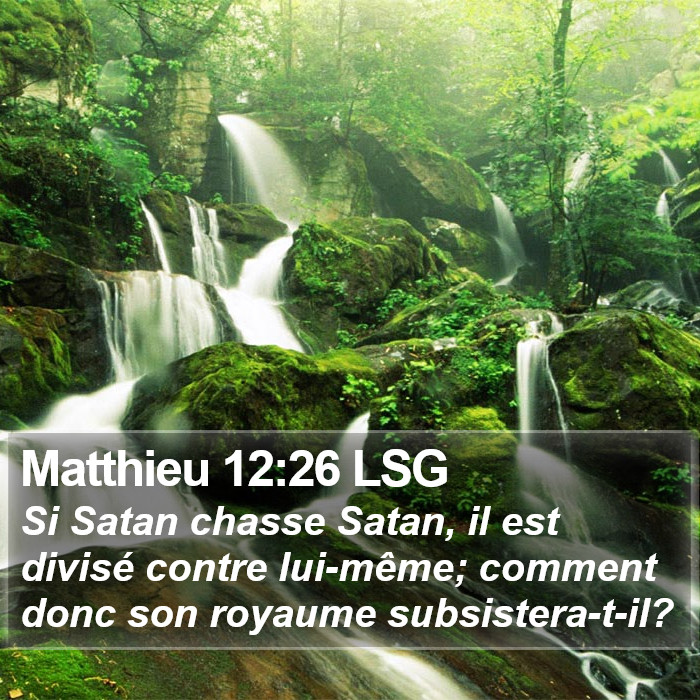 Matthieu 12:26 LSG Bible Study