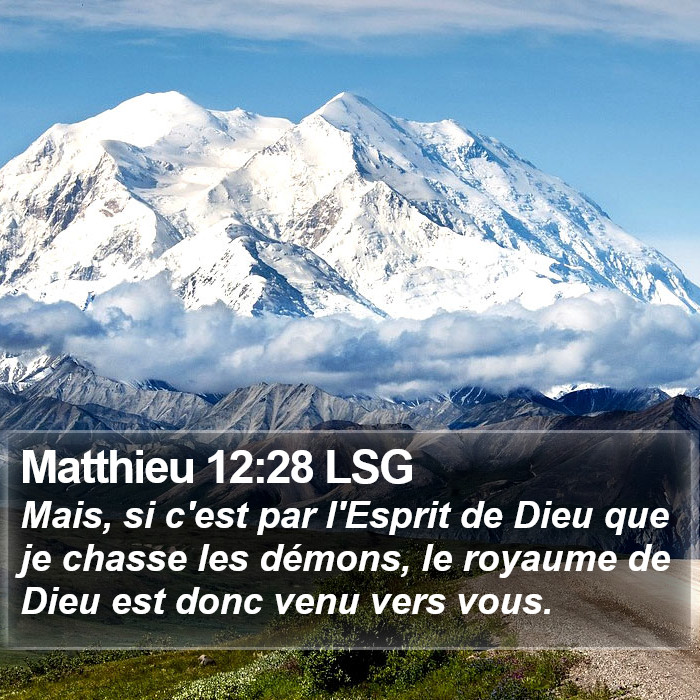 Matthieu 12:28 LSG Bible Study