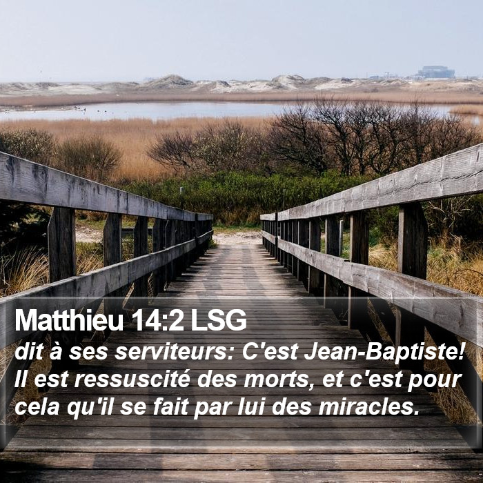 Matthieu 14:2 LSG Bible Study