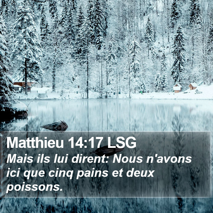 Matthieu 14:17 LSG Bible Study