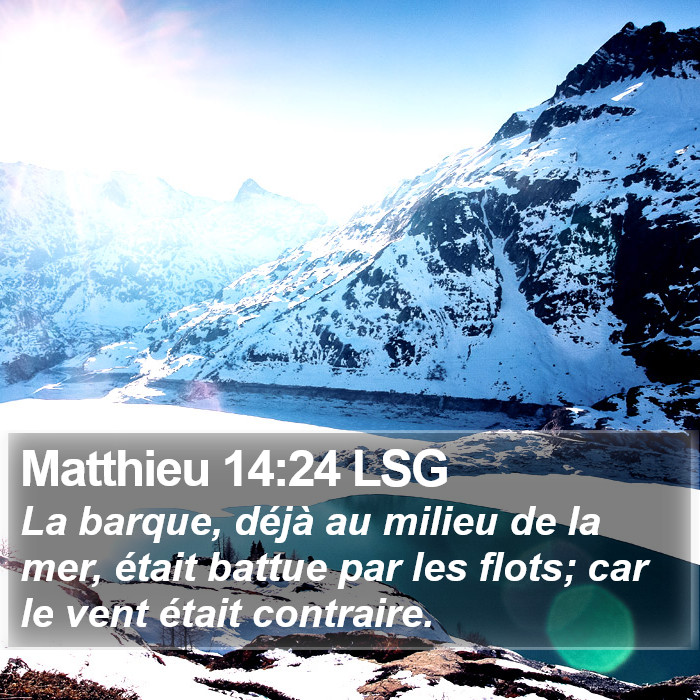 Matthieu 14:24 LSG Bible Study
